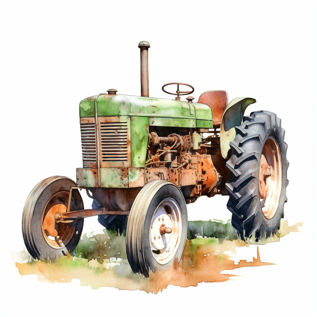 farm tractor clipart