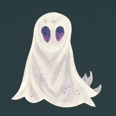 a spooky ghost, isolated clip art, isolated watercolor of a ghost, halloween, svg, etsy listing, royalty free stock image