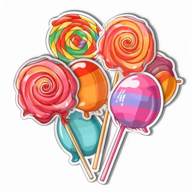 candy lollipops clipart sticker