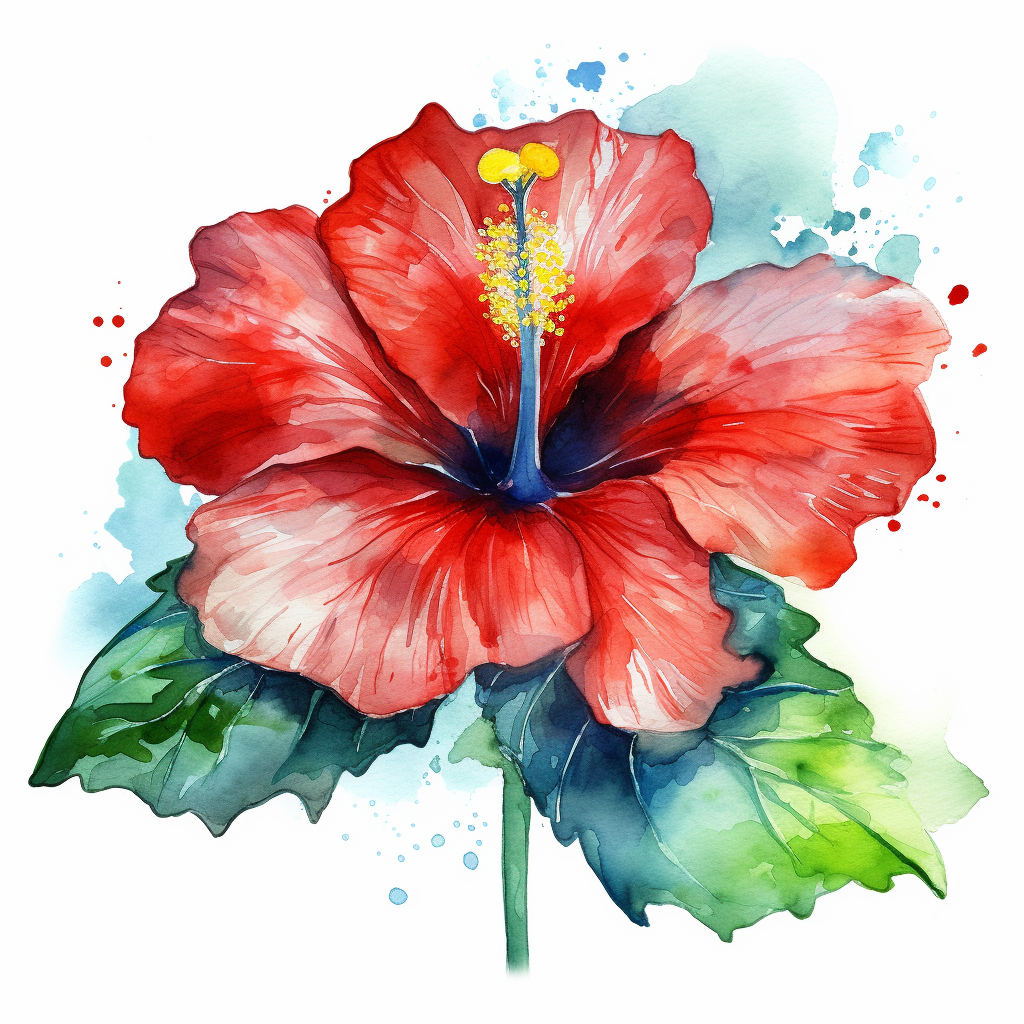 blue hibiscus cliparts