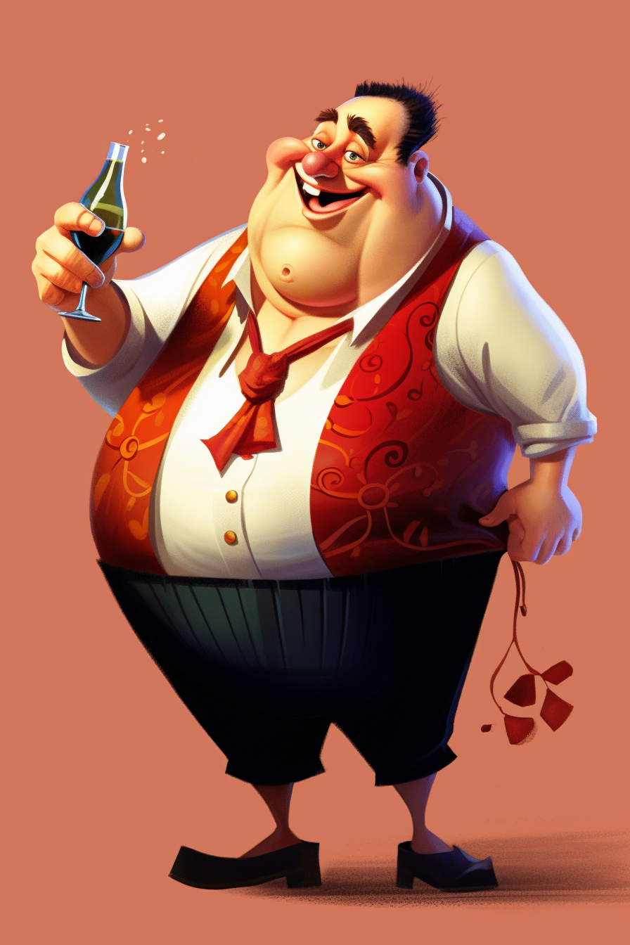 fat man clipart