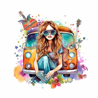 Hippie png designs, Hippie soul png graphics, Groovy png cliparts, Summer time png, Good vibes only png, watercolor clipart