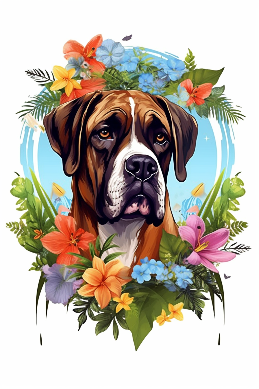 dog sunset cliparts