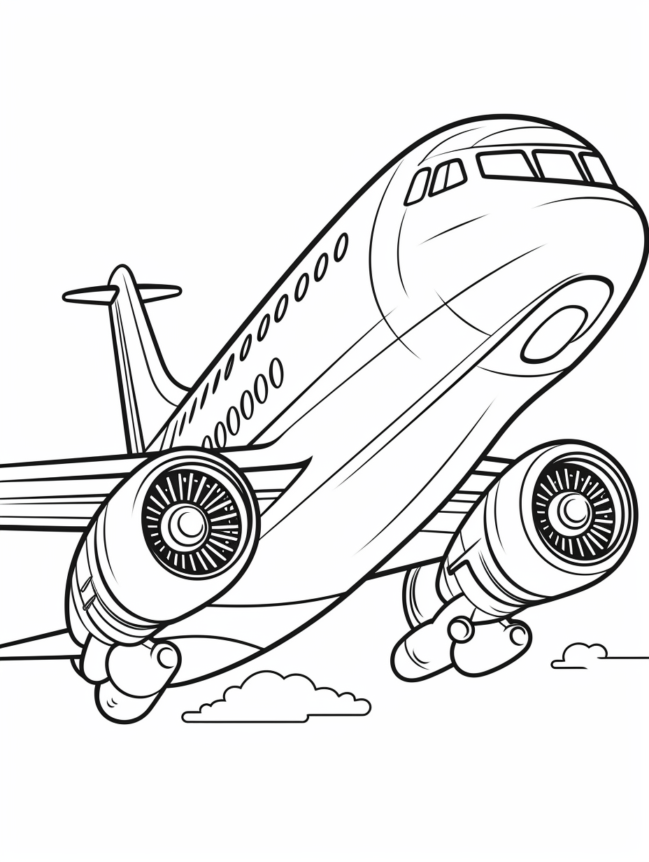black airplane cliparts