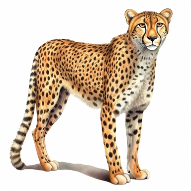 hd clipart, cheetah, fully detailed,