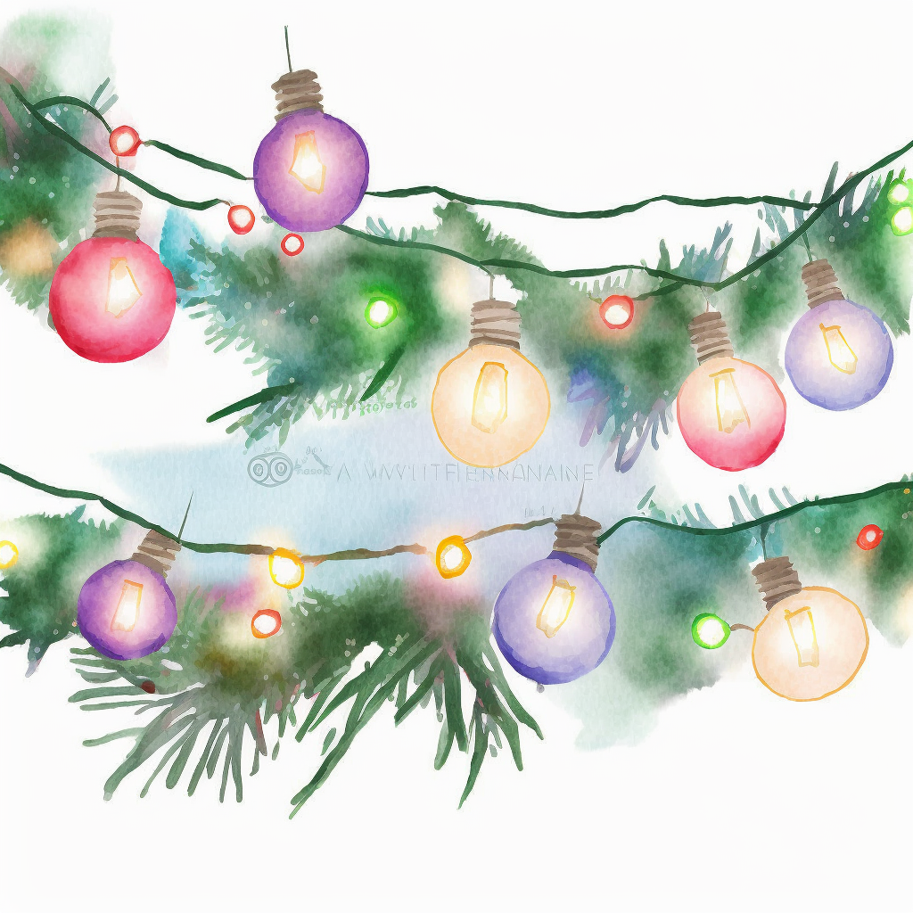 christmas garland clipart