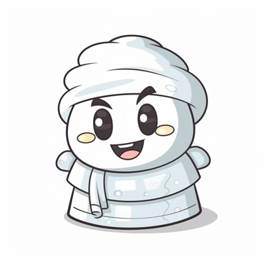 happy cute Laundry Staff face, cartoon, clipart, mascot, isolated on white background