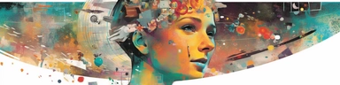 exploring AI and Tech. Software @sofi prev: @google @infintech_inc @nasa @ea, muted, pastel, collage, lively, fun, clipart