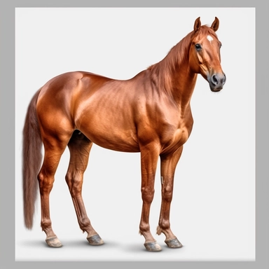 beautiful realistic chestnut thoroughbred horse with four perfect legs and hooves beautiful realistic eyes realistic thoroughbred horse , clip art graphics , PNG image,transparent background ,ultra highly detailed, 18k, sharp focus, bright photo with vibrant colours, digitally enhanced,photographic, enhanced graphics, png format, straight, sharp focus, bright lighting, intricate detailed png image ,high definition,300dpi,graphic clipart,computer graphics