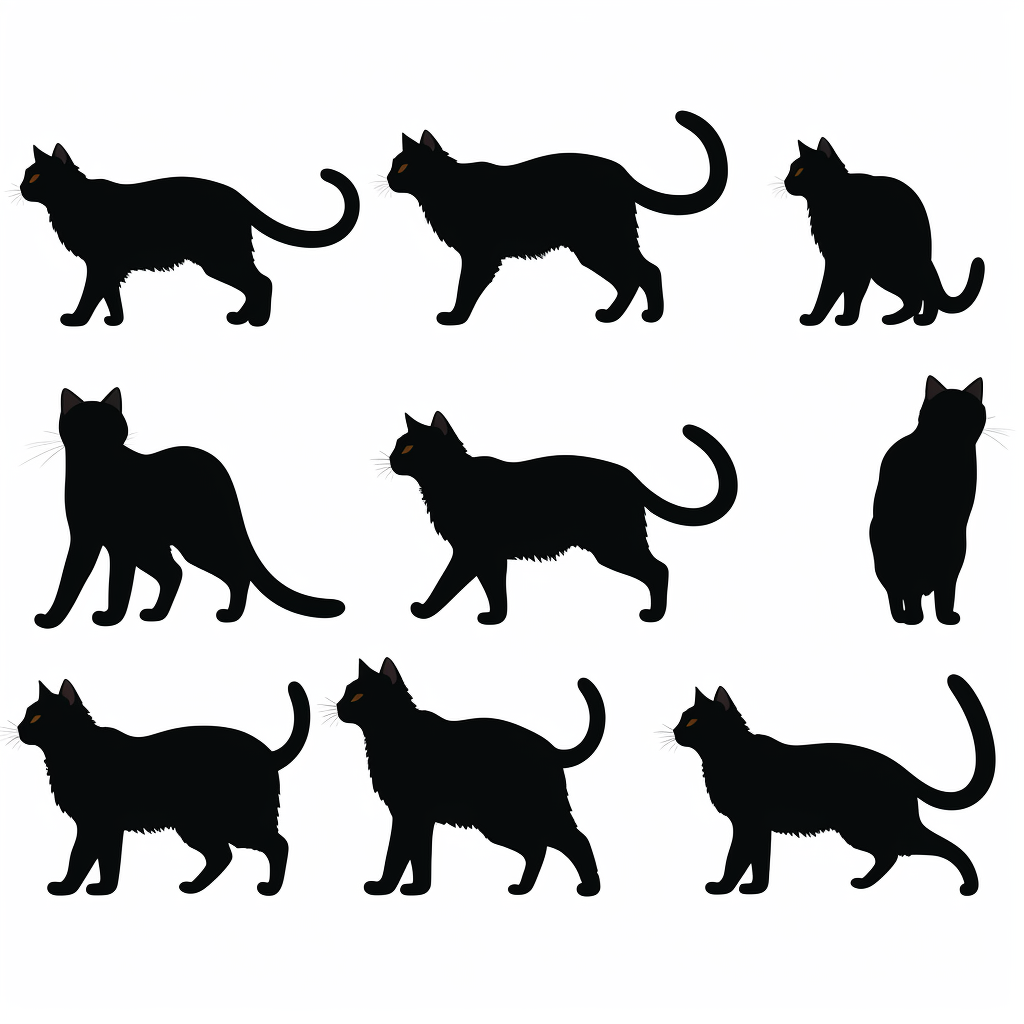 cat profile cliparts