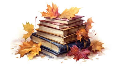 isolated on white illustration watercolor art of a stack of vintage books with beautiful embossed spines, autumn leaves, puddles, rain, branches, september, masterpiece by Hans Zatzka style and by Vladimir Kush style and by Ivan Fedorovich Choultse style, Baroque fashion, PNG clipart, isolated on white, extreme photorealistic details, 32k HD resolution, realistic high detailization high resolution , ultrarealistic, hyper realistic, photography, detailed 8k, extremely detailed