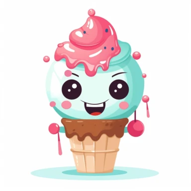 goo goo much icecream character clipart