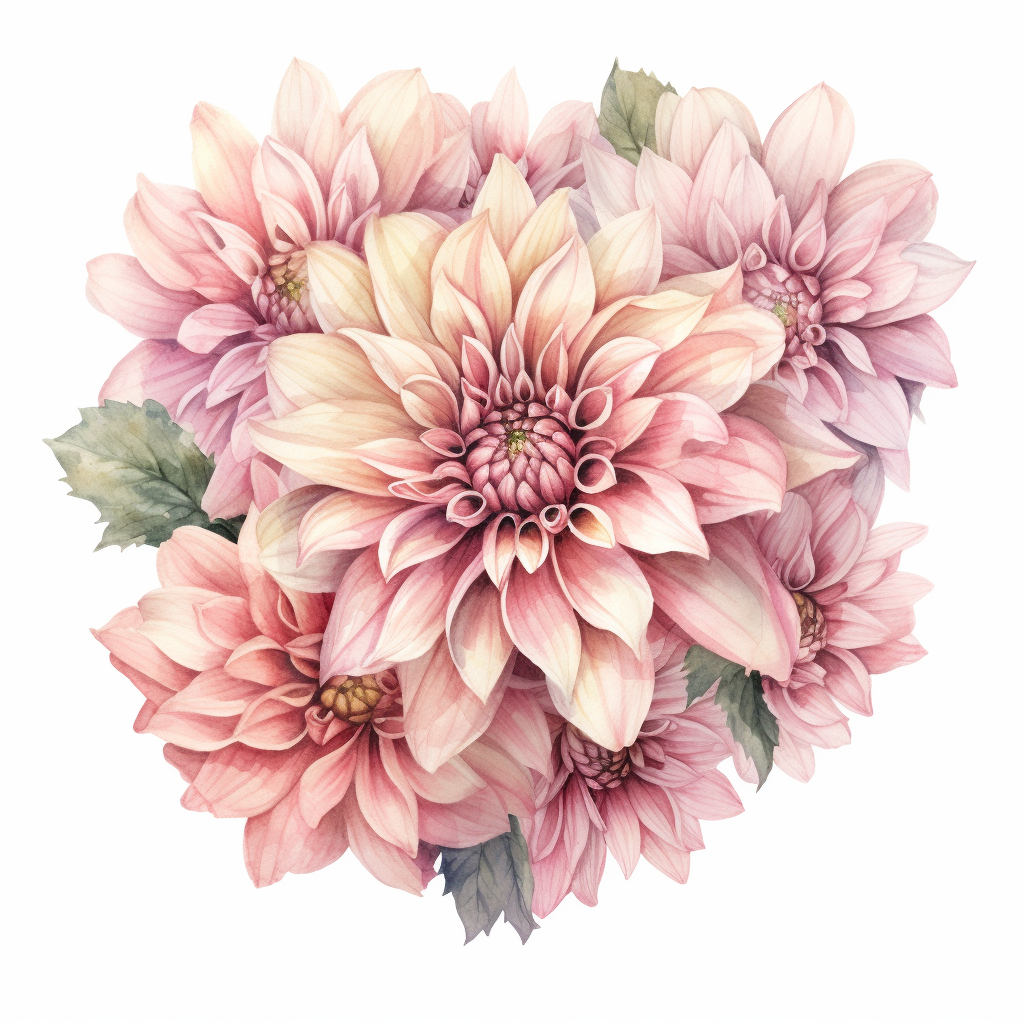 cliparts pink dahlia