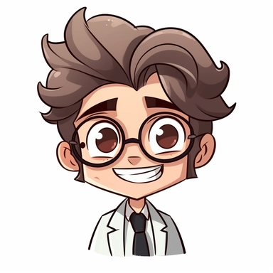 happy cute Research Consultant face, cartoon, clipart, mascot, isolated on white background