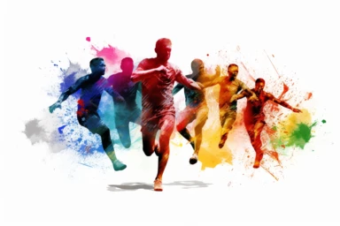 olympics , highly detailed, isolated on white, clipart,