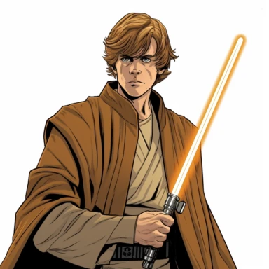 luke skywalker clipart by John Cassaday