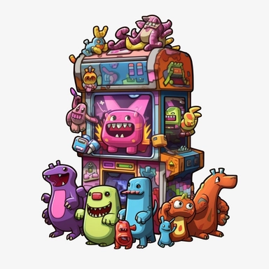 Monster Arcade Recreational Store, transparent clipart graphic
