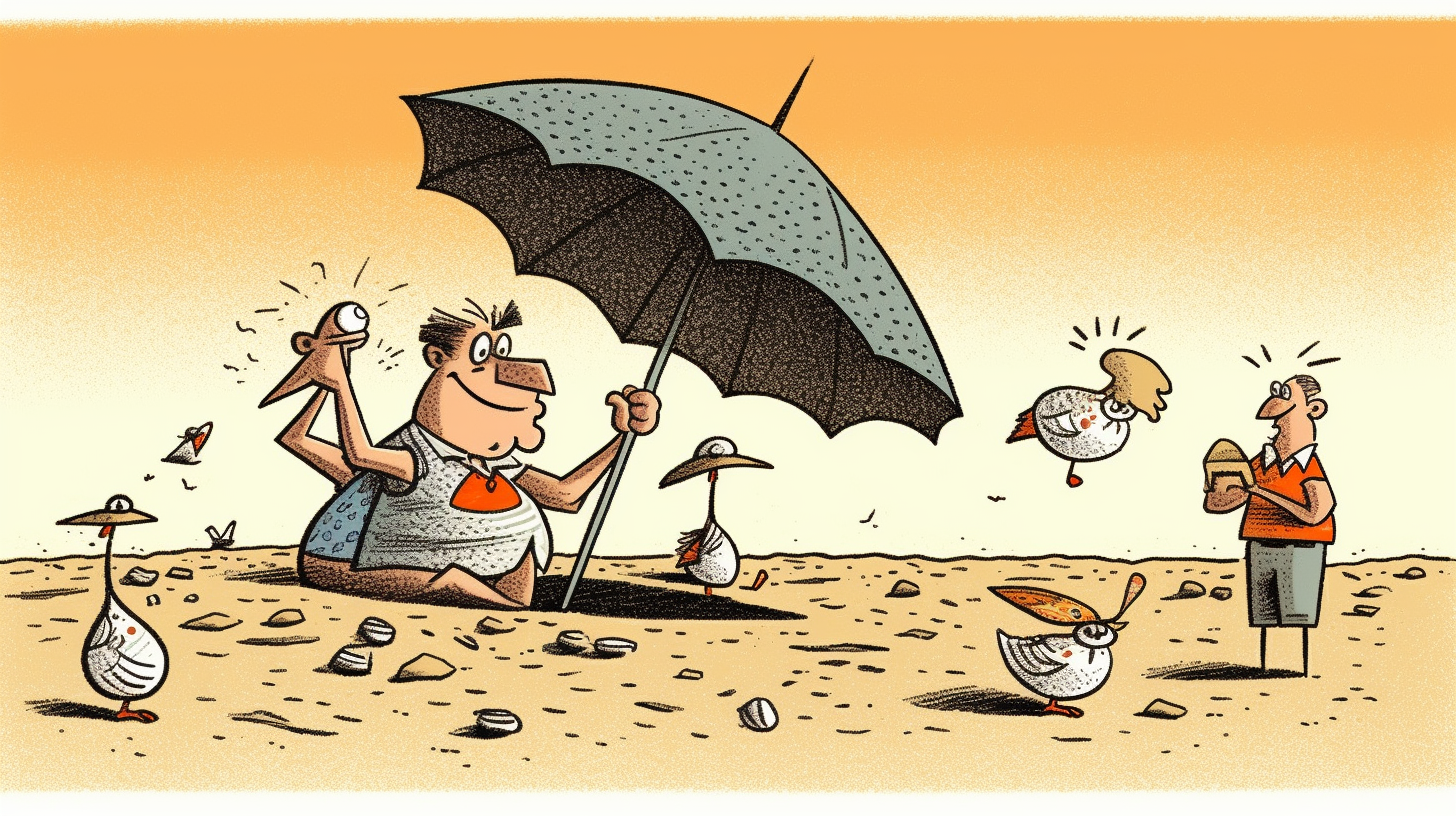 beach umbrella cliparts