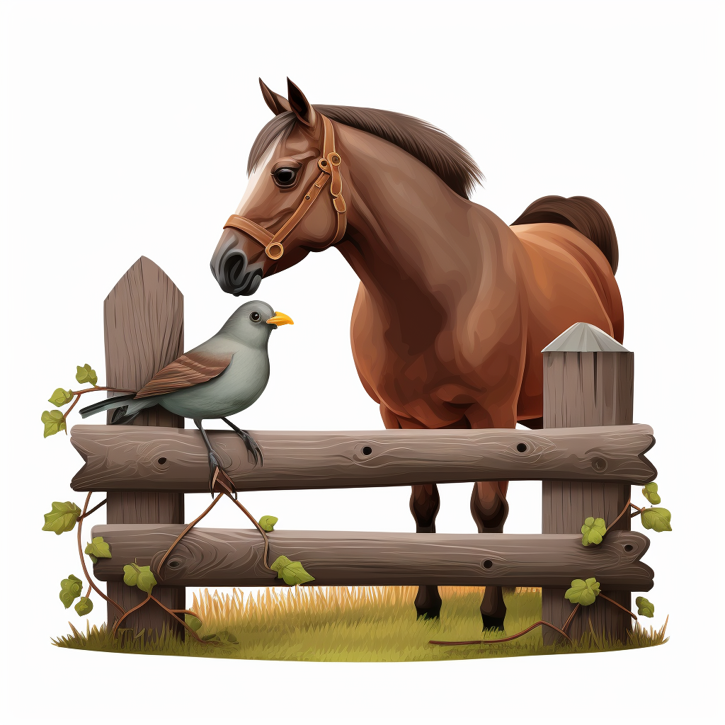 horses eating cliparts