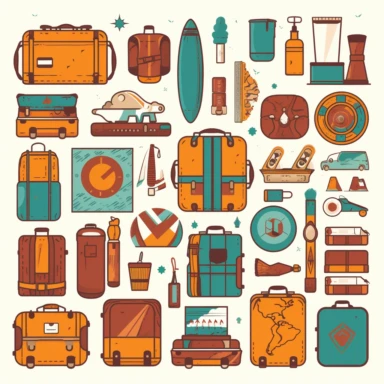 Cliparts related to various aspects of traveling, such as places, landscapes, vehicles, or luggage items, can attract the attention of travelers, travel bloggers, and trip organizers.