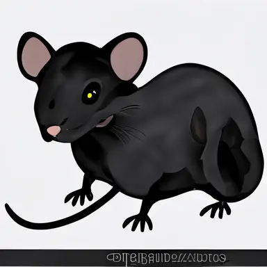 black rat clipart biorender white background