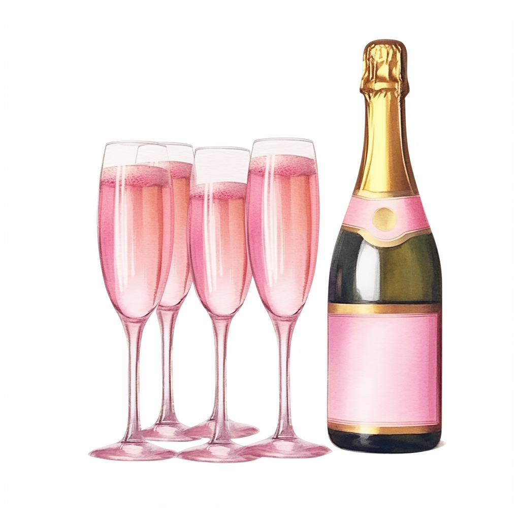 champagne bottle clipart