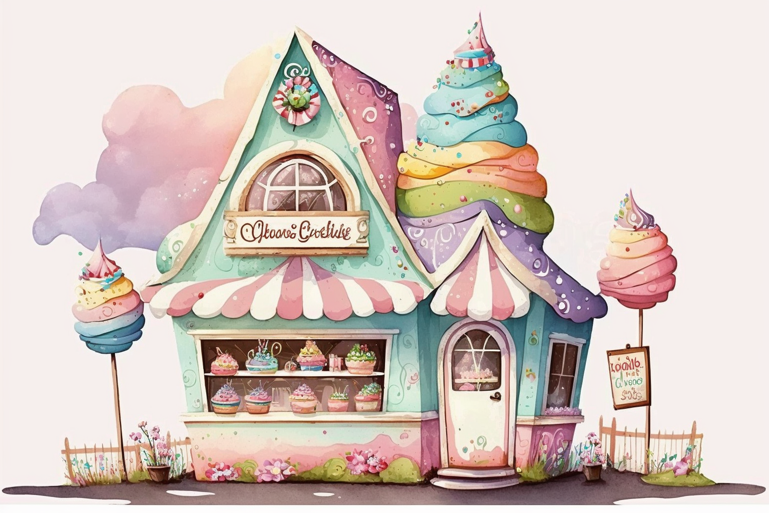 color cupcake cliparts