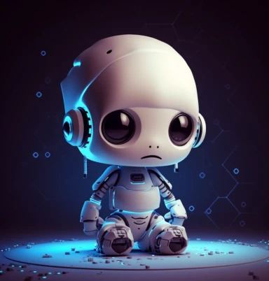 computer animators and 3d modelers from designbytes digital art, clipart, and vectors, the global leader in digital, in the style of jeremiah ketner, futuristic robots, dark white and light silver, cute cartoonish designs, prateep kochabua, realistic lighting, rtx