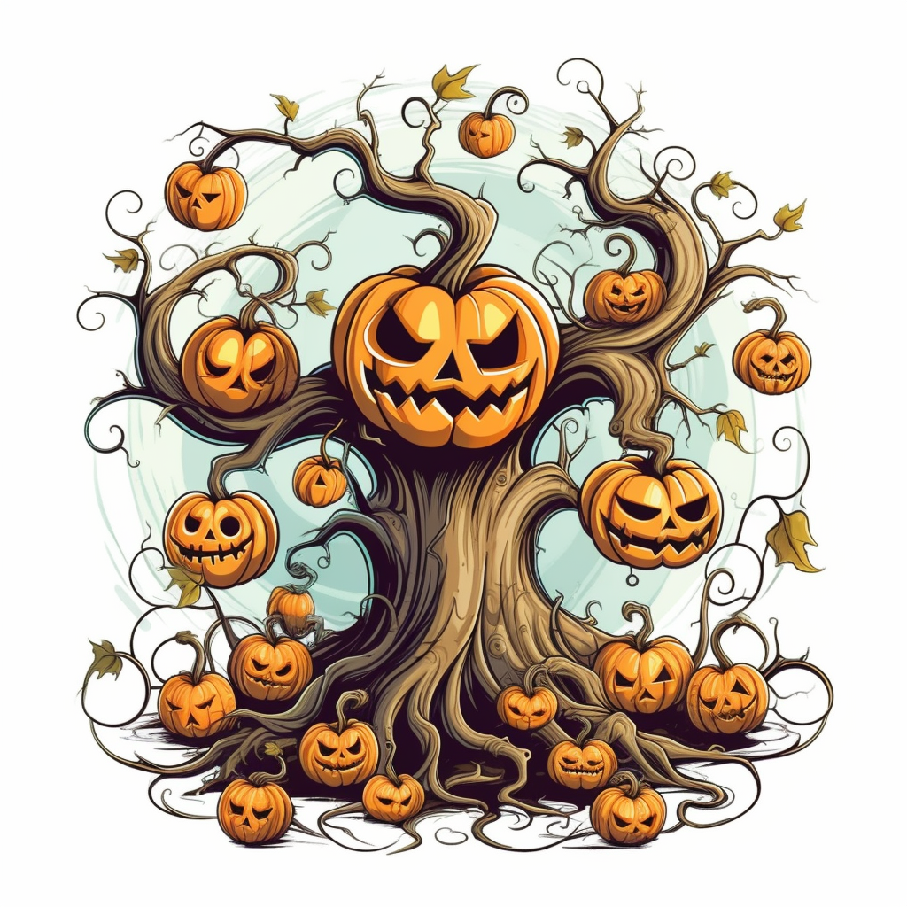 cartoon tree cliparts