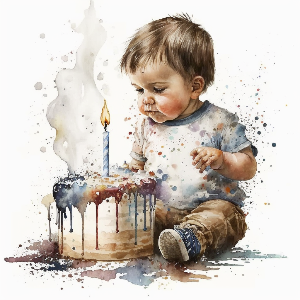 first birthday clipart