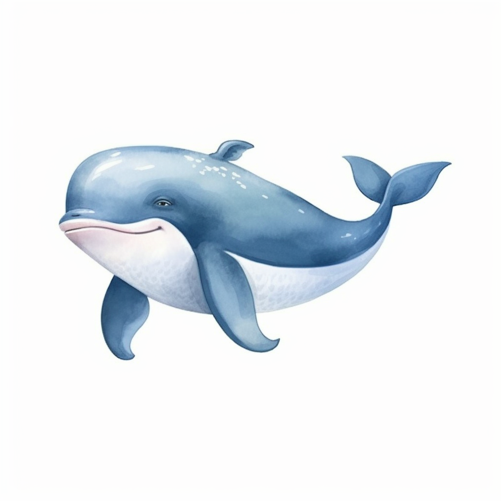 cartoon whale cliparts