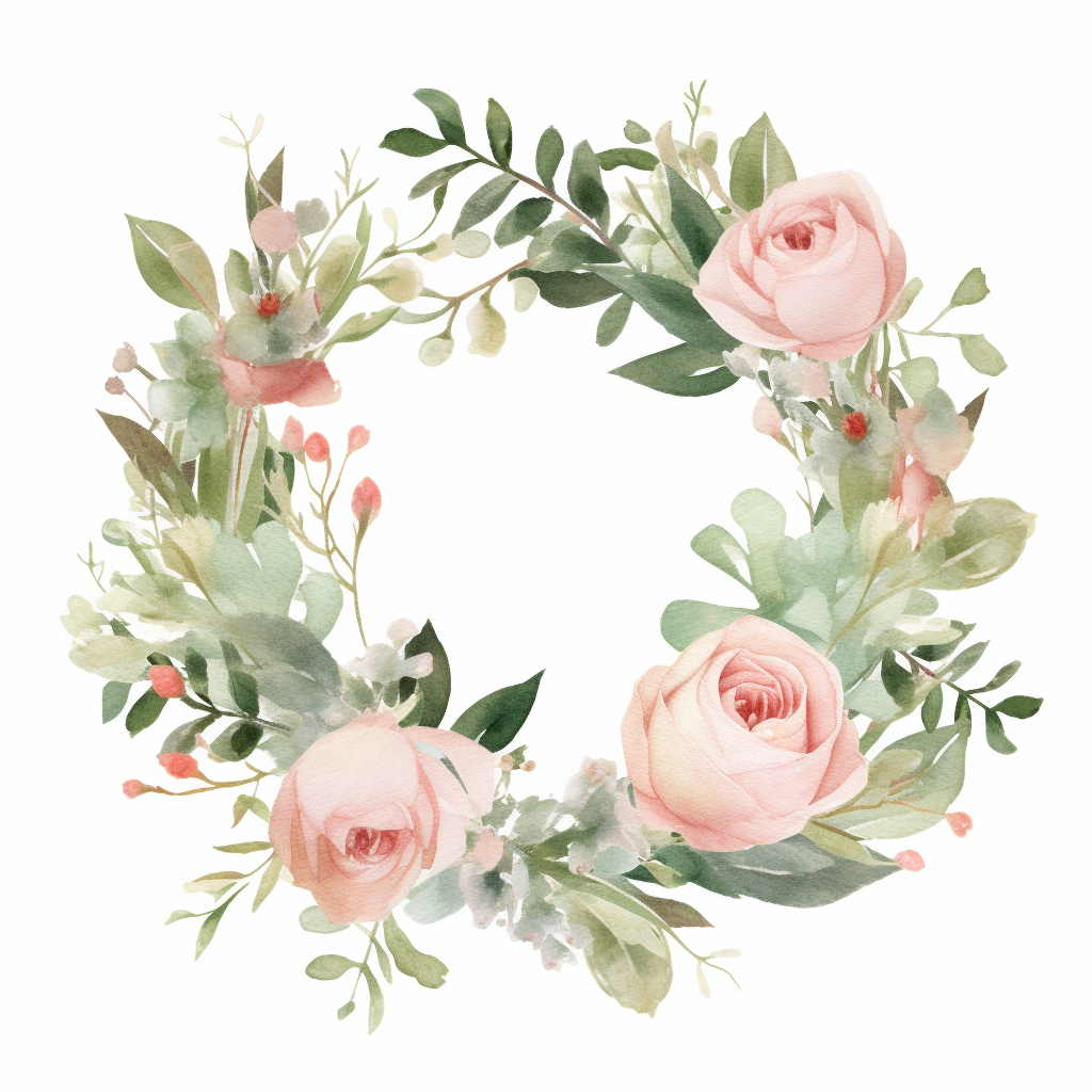 olive wreath cliparts