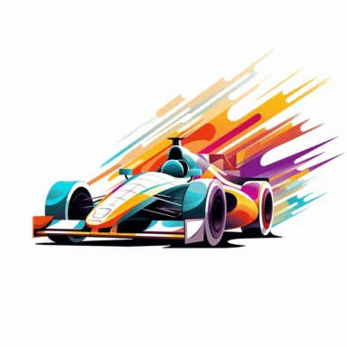 Are you sure you want to imagine 10 prompts of Contemporary and vibrant vector clipart featuring a stylized Indy car, represented by bold lines and abstract shapes, highlighting the car's distinctive design and speed, suitable for use in logos, icons, or racing-related infographics, on a clean white background