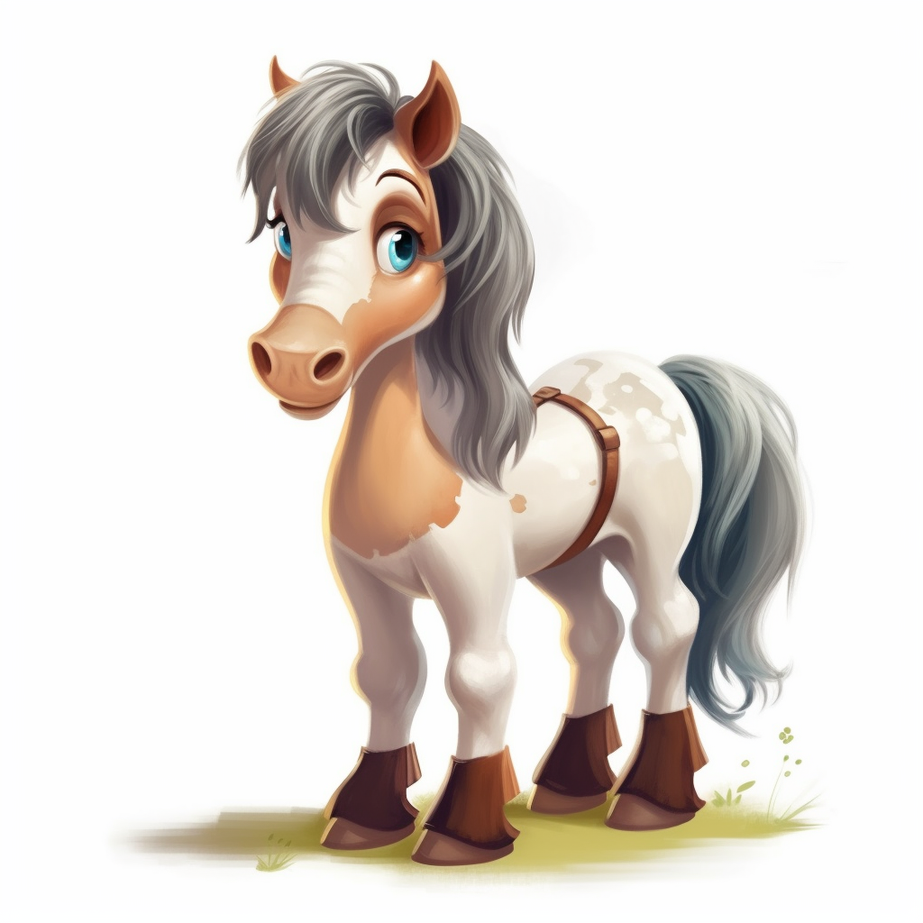 cartoon horses clipart