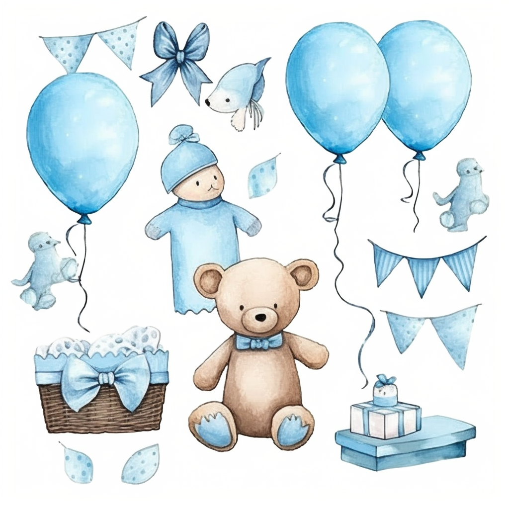 girl baby shower clipart