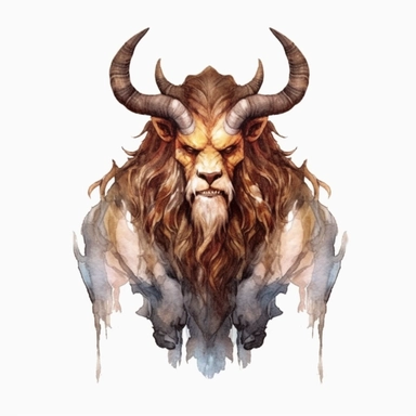 Beast clipart from The Beauty and the Beast disney movie, whole body, watercolor, disney, white background