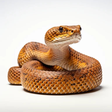 high def photograph clipart vector image with plain white background of a hyper realistic high definition photograph of a plains hognose snake. extremely detailed. 35mm lens. 8k. Ultra HD.