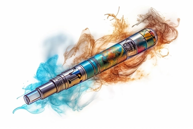 e-cigarette , highly detailed, isolated on white, clipart,
