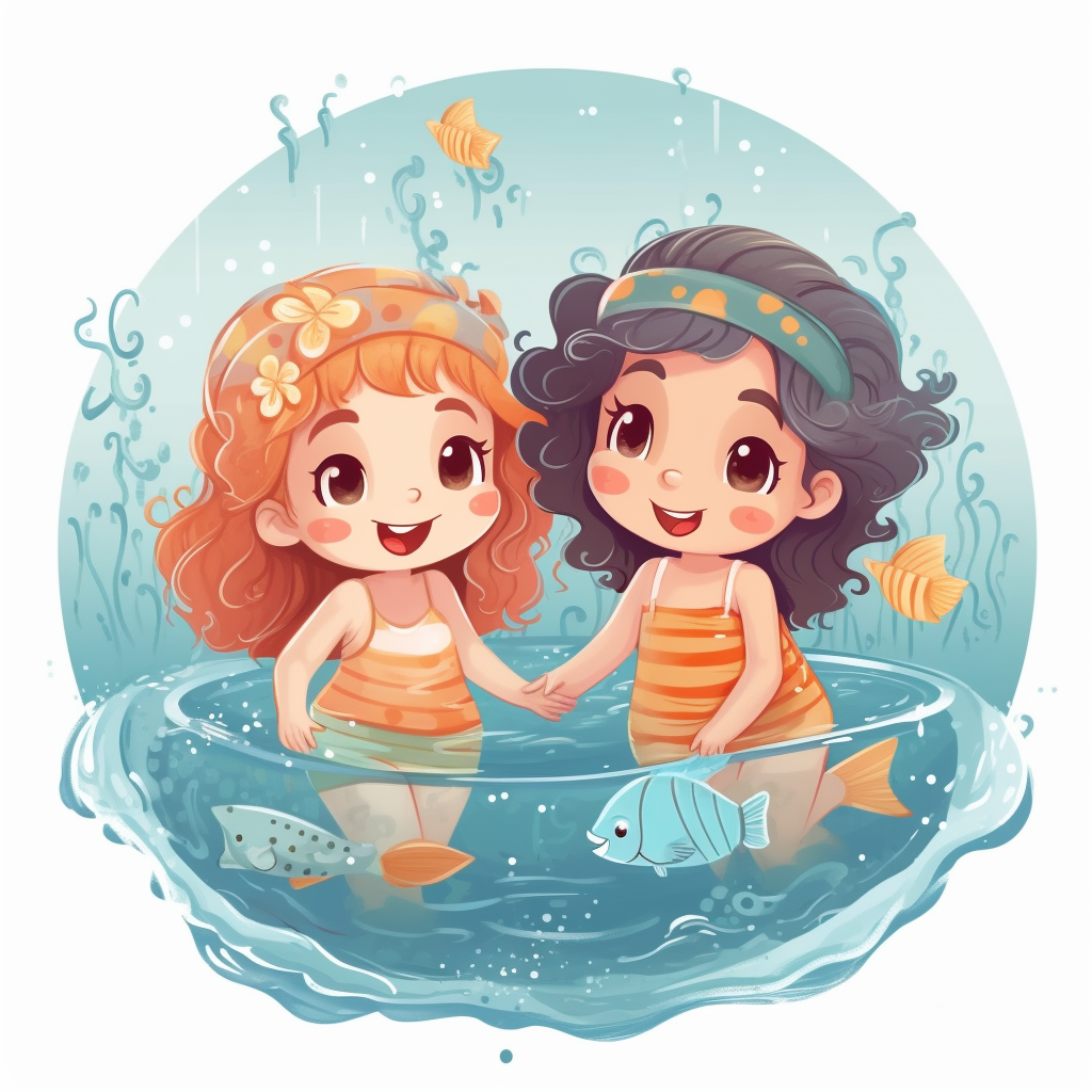 girl swimming cliparts