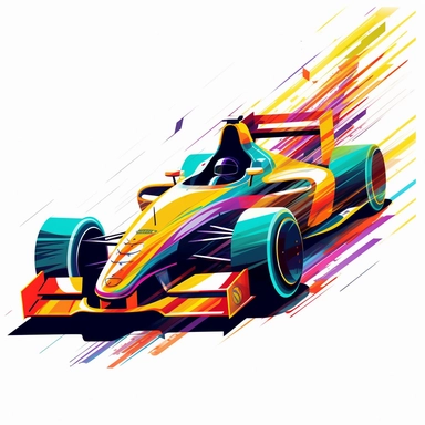 Are you sure you want to imagine 10 prompts of Contemporary and vibrant vector clipart featuring a stylized Indy car, represented by bold lines and abstract shapes, highlighting the car's distinctive design and speed, suitable for use in logos, icons, or racing-related infographics, on a clean white background