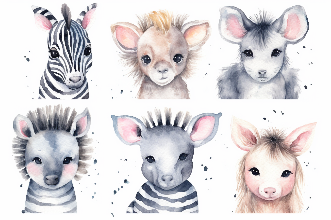 animated zebra cliparts