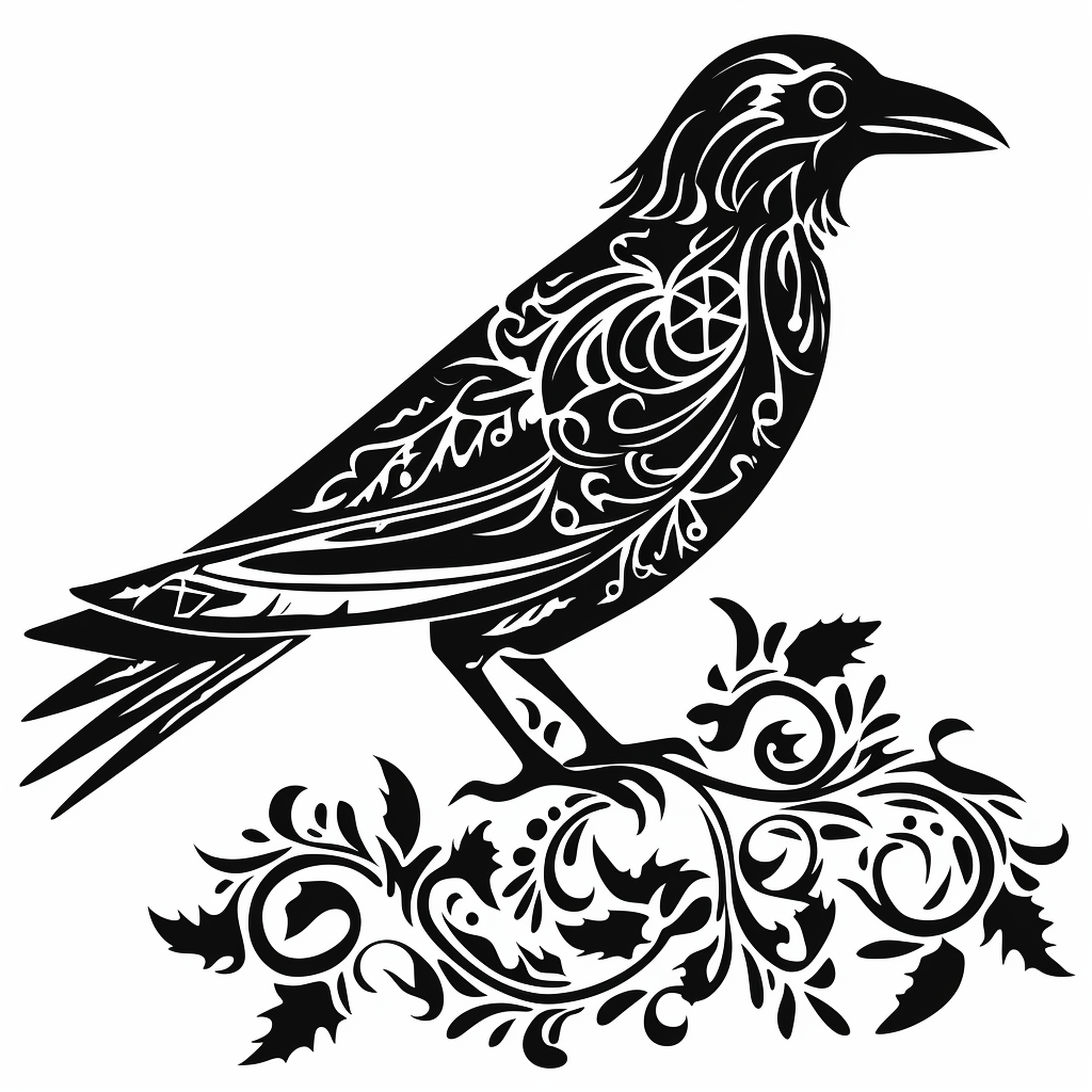 black raven cliparts