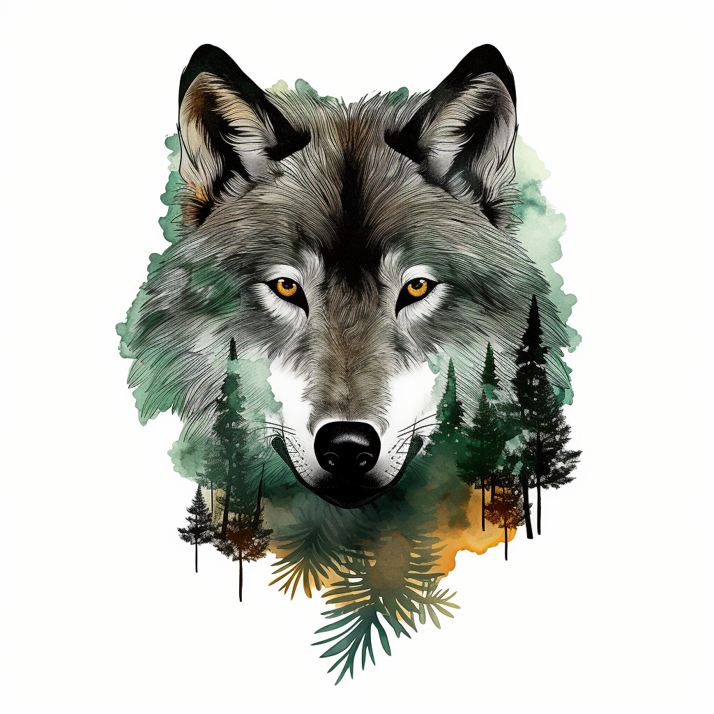cartoon wolf clipart
