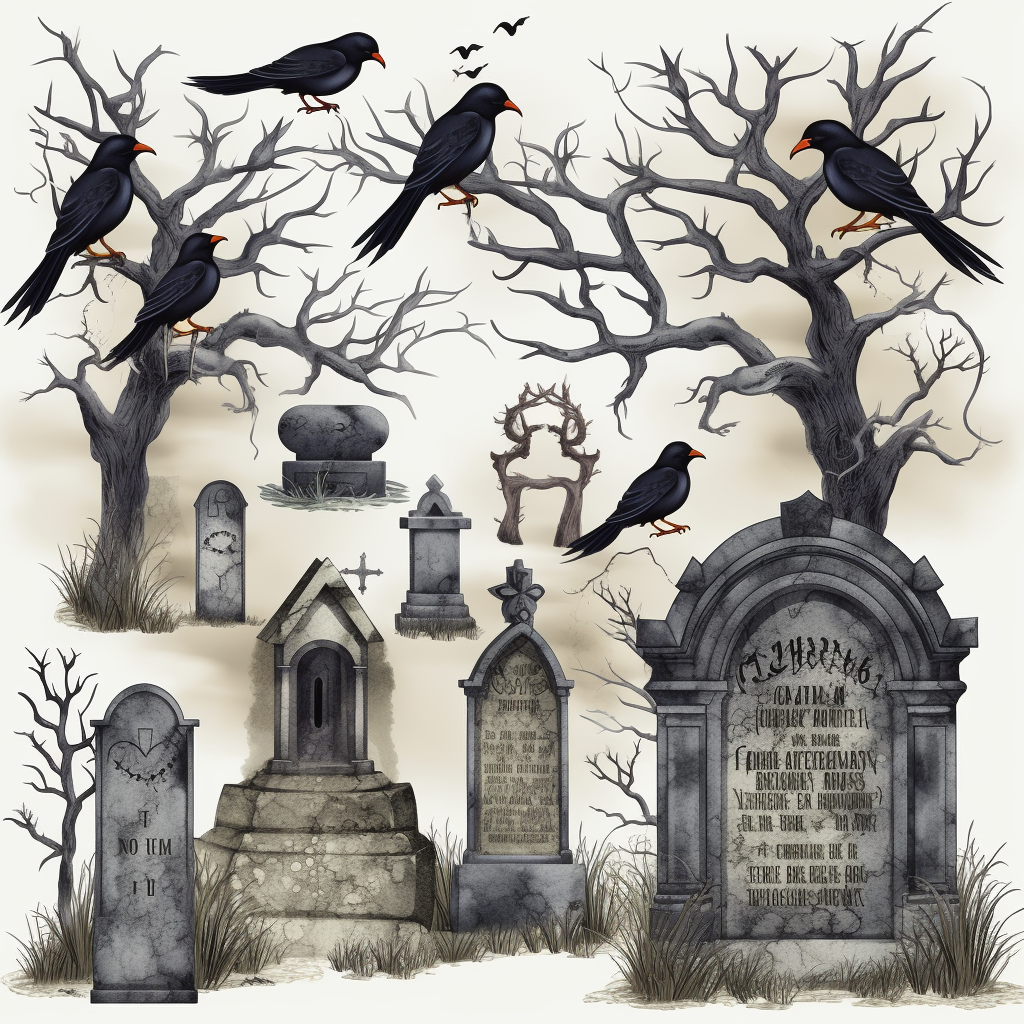 gravestones cliparts