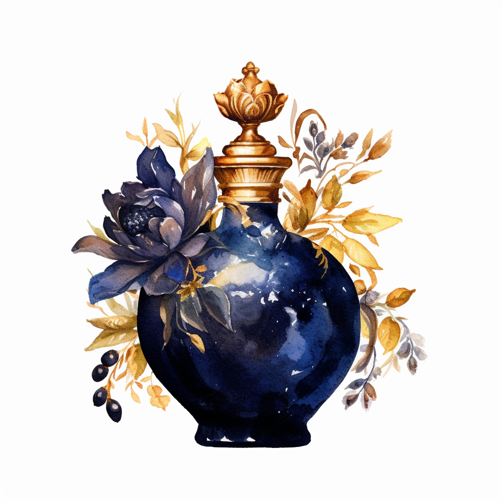 navy floral cliparts