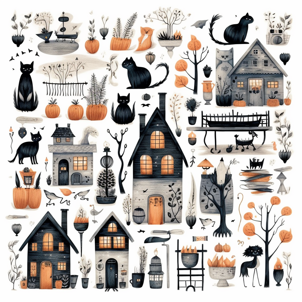 halloween candles cliparts
