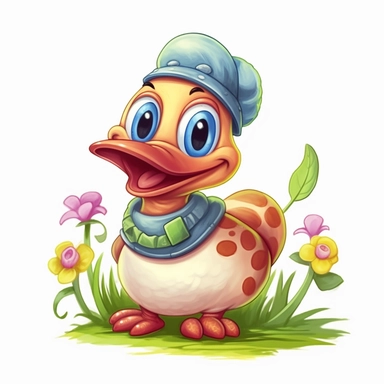 cute fairy tale farm worm, clipart, white background