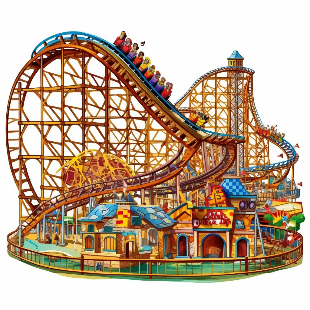 amusment park rollercoaster, clipart - Clip Art Library