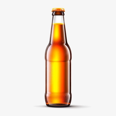 hd clipart individual bottle of beer, white background,