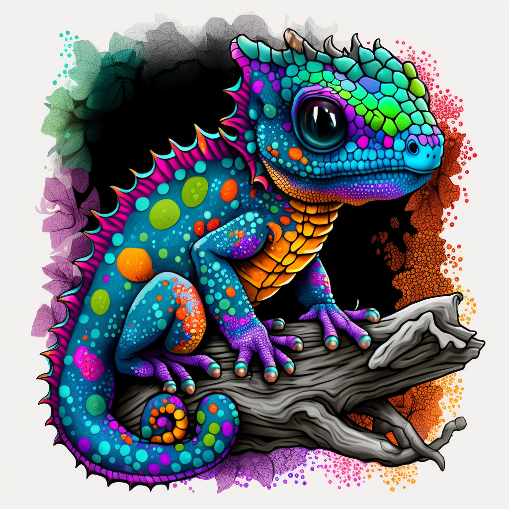 cute gecko cliparts